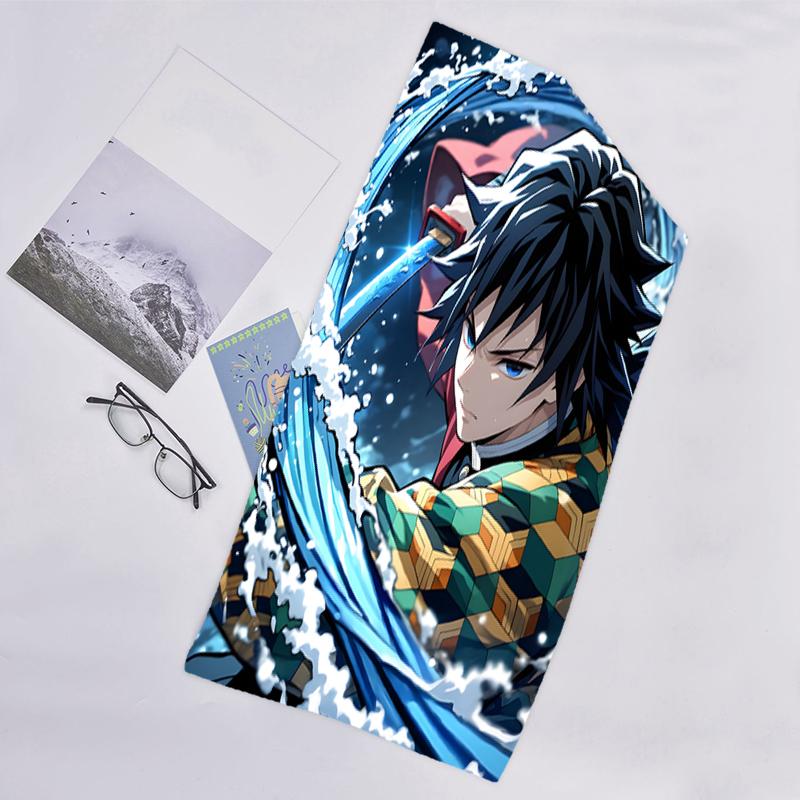 1pc Tomioka Giyuu1 Beach Towel, Beach and Seaside Swimming Pool Equipment, Fashion Pattern, Rectangular, Travel Essentials