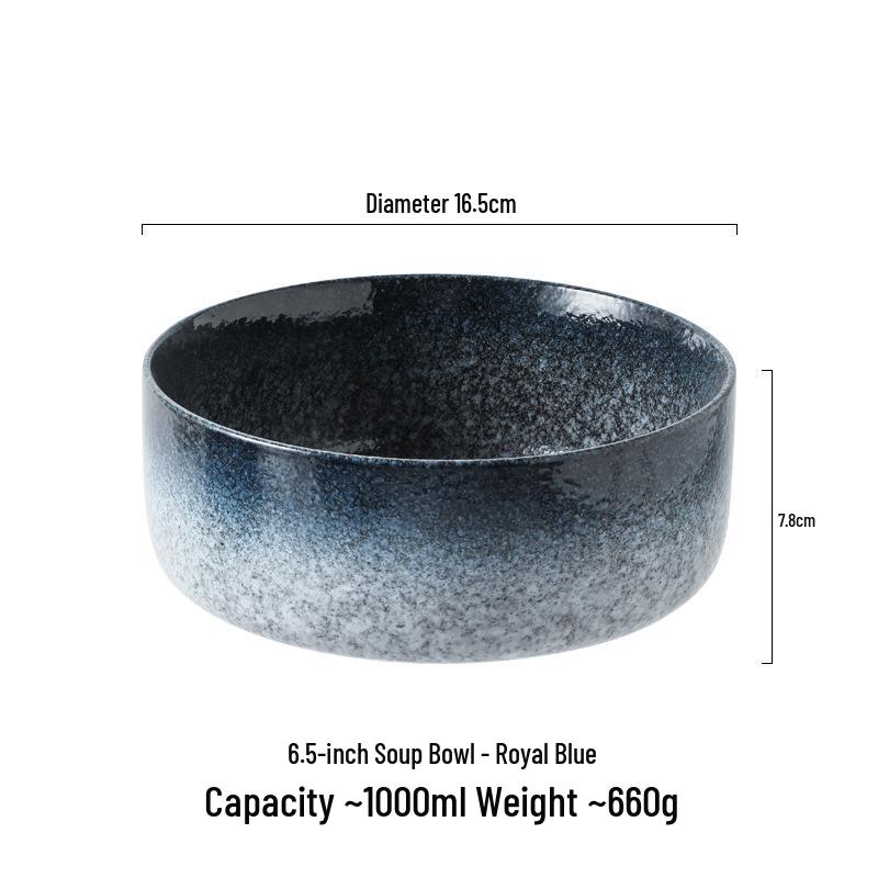 Large Japanese Ceramic Soup & Noodle Bowl - Tang Monk Style