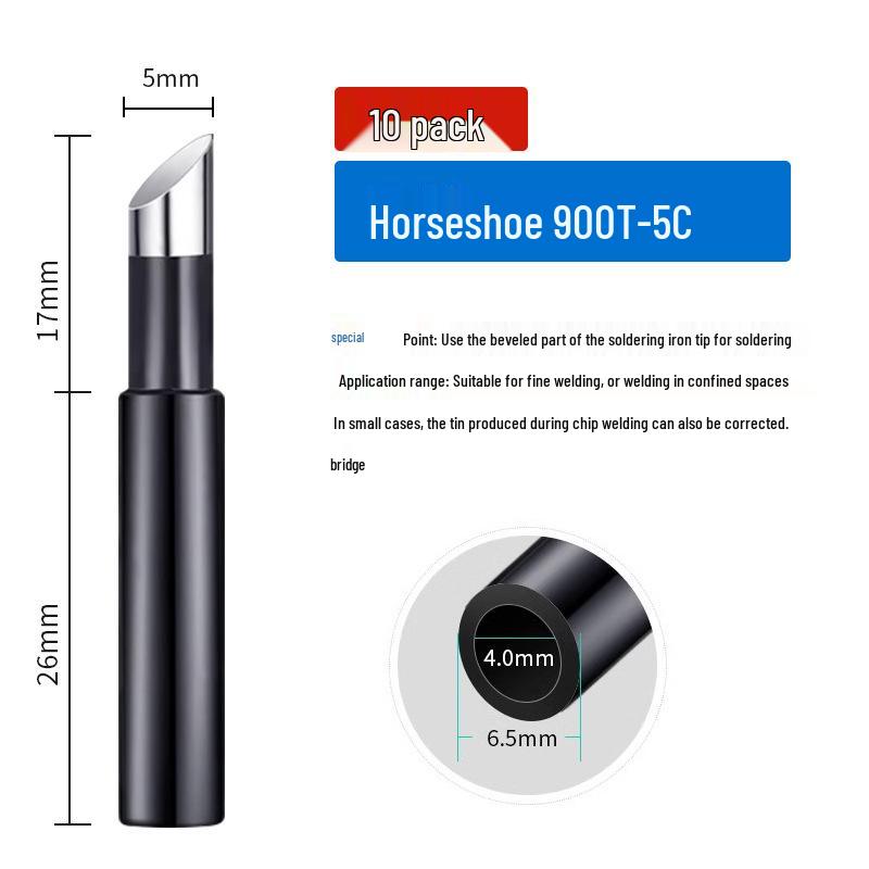 936 Internal Heating Soldering Iron Tip, Constant Temperature, Chrome & Black Diamond, Lead-Free