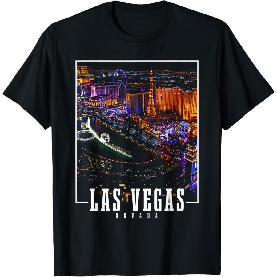 Las Vegas Nevada Skyline USA Souvenir T-Shirt XXXXXL чёрный