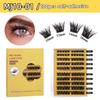 False Eyelashes - Glue-Free DIY Segmented Lashes, Formaldehyde-Free, Voluminous & European Curl, Self-Adhesive Makeup