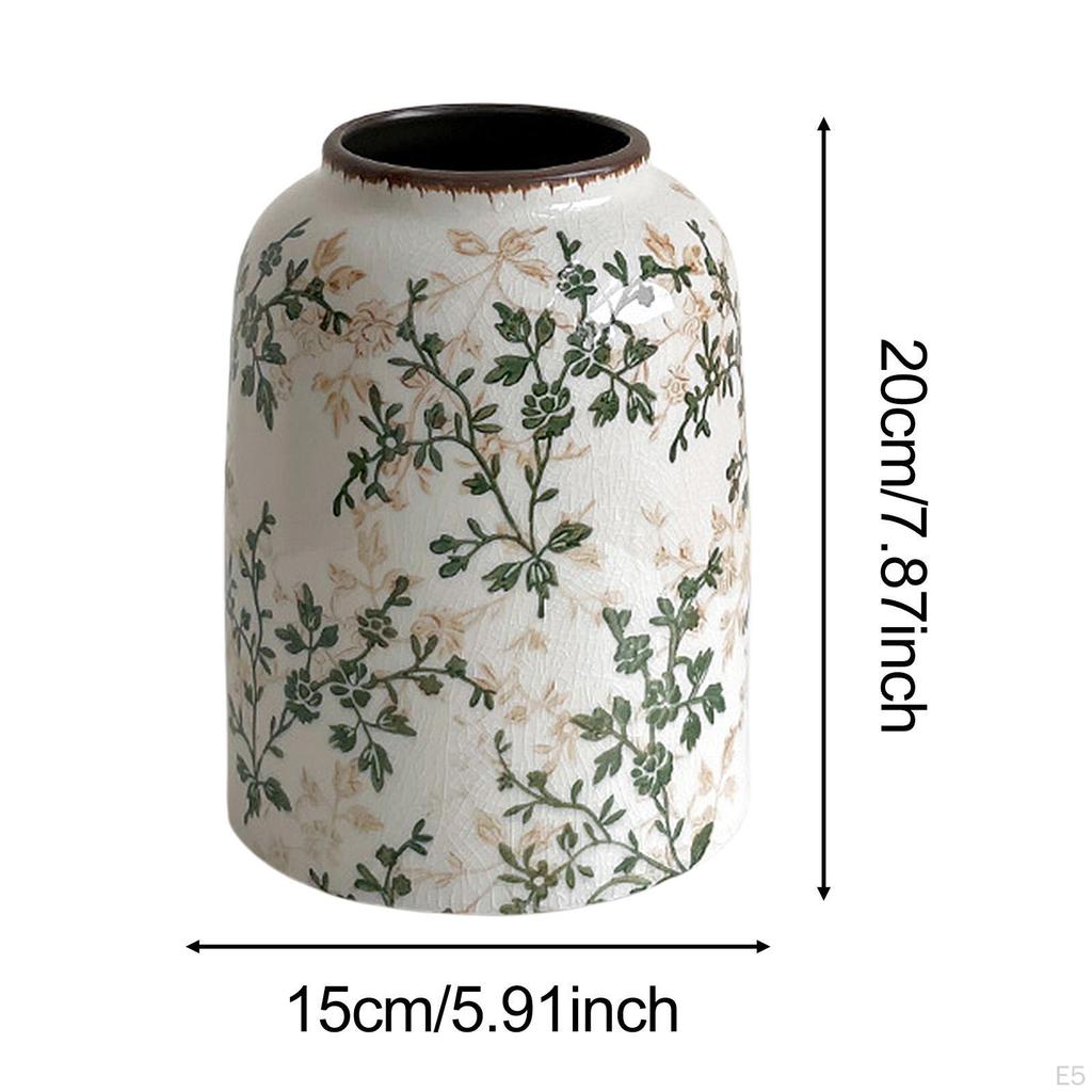 Keramická čínská květinová váza farmářská dekorativní