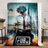 PUBG Themed Battleground Design Blanket Flannel blanket for bedroom, living room, sofa, and nap sofas.
