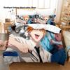 3Pcs Chainsaw Man Denji Anime Bedding Set 3D Print Shonen Manga Duvet Cover Pillowcases for Teens Fans Room Decor Gift Bed linen
