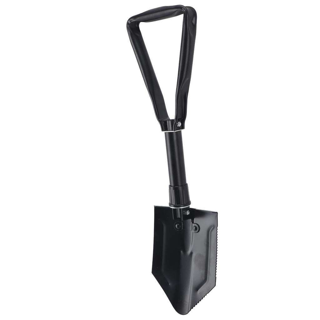 23 Inch Folding Shovel with Sawtooth High Carbon Steel Portable Shovel for Industrial Cleaning