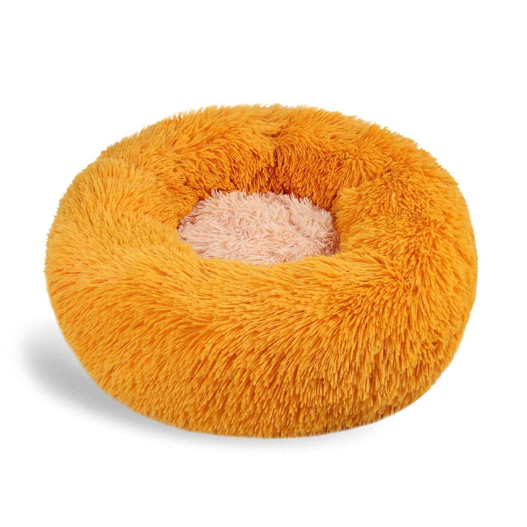 Cat Cushions Bed Diameter Multiple Size Winter Soft Round Sofa Bed Cat Bed for Indoor Cat with Non-Slip Bottom for Small