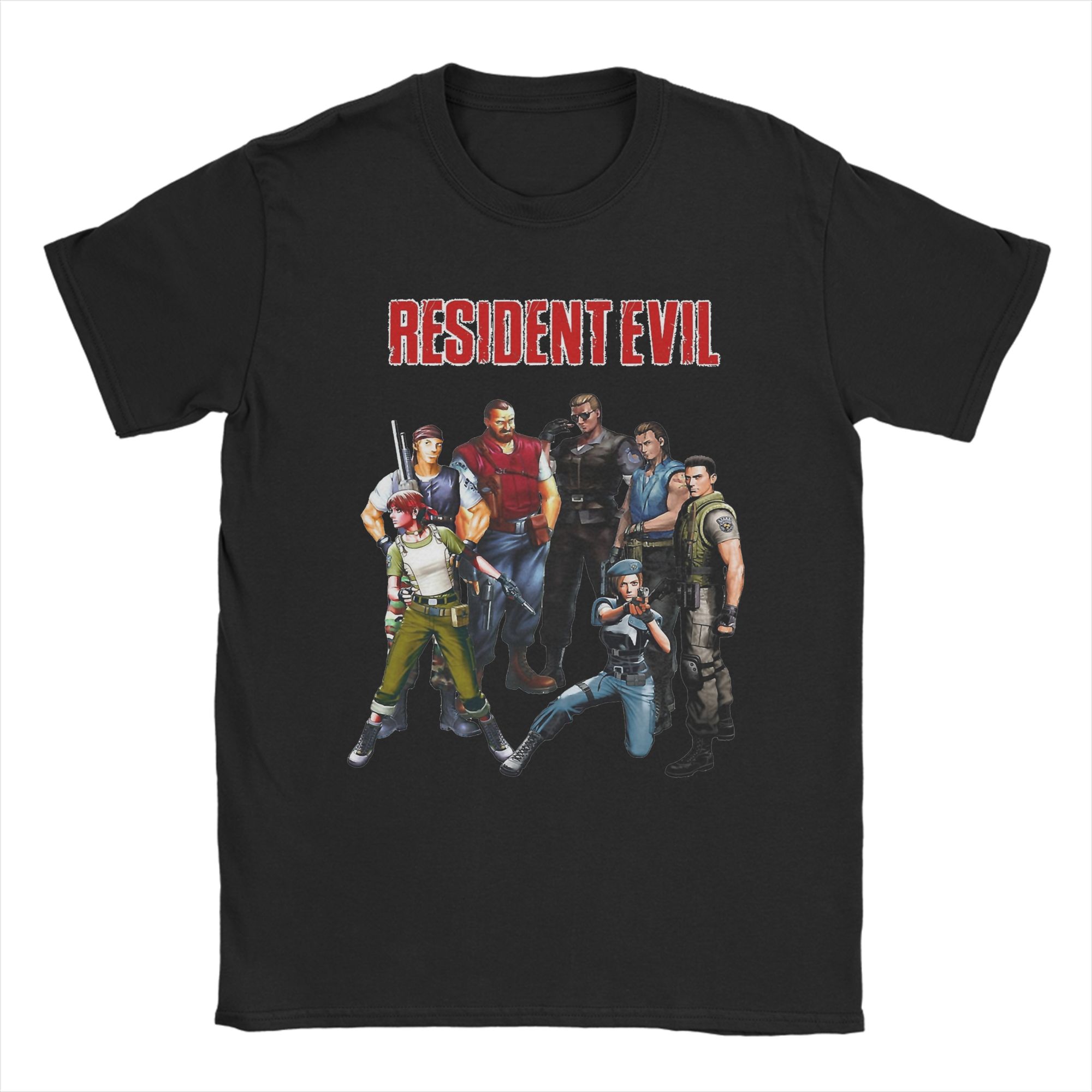 

Novelty S.T.A.R.S. Residents Evils T-Shirt Unisex 100%Cotton Short Sleeve Round Neck Summer Clothes 4XL
