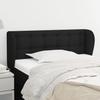 Vidaxl Wingback Headboard, Black, 93X23X78/88 Cm, Fabric
