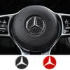GLC GLB 45/49mm Carbon Fiber Car Steering Wheel Emblem Sticker For Mercedes Benz AMG W206 W204 W205 W212 W213 W221 W222 W223 W2