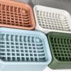 Portable Mesh Toilet Double-layer Washbasin Soap Dish