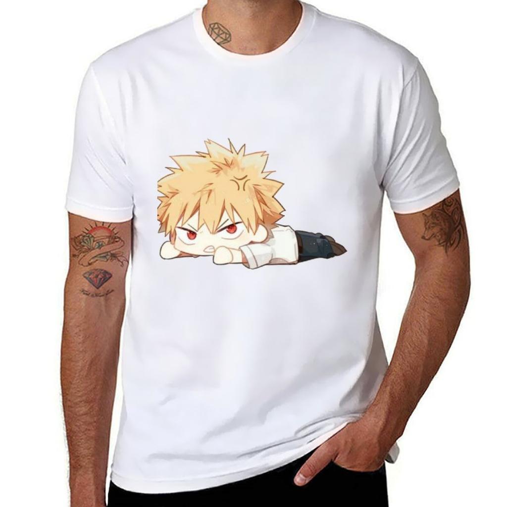 Cute Bakugou Katsuki Chibi  Bnha Tshirt Urban Style Print Tshirt
