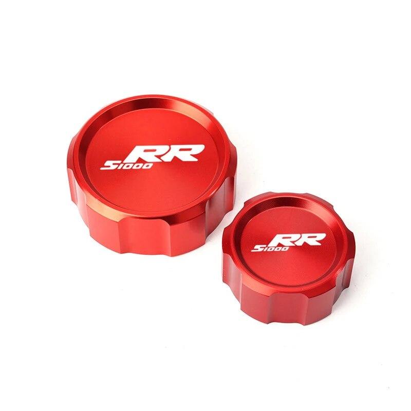 Moto Accessories Aluminum Front Rear Brake Fluid Reservoir Cap Oil Cylinder Cover For BMW S1000RR S 1000 RR 2008-