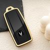 For Acura Key Fob Cover with Engine Hold Remote Start 5 Button Car Key Case Protector for Acura MDX RDX RLX TLX Black Gold Accessories 2017 2018