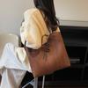 New Tote Bag Women's Simple Large-capacity Commuter Bag Autumn and Winter Versatile High-end Shoulder Shopping Bag