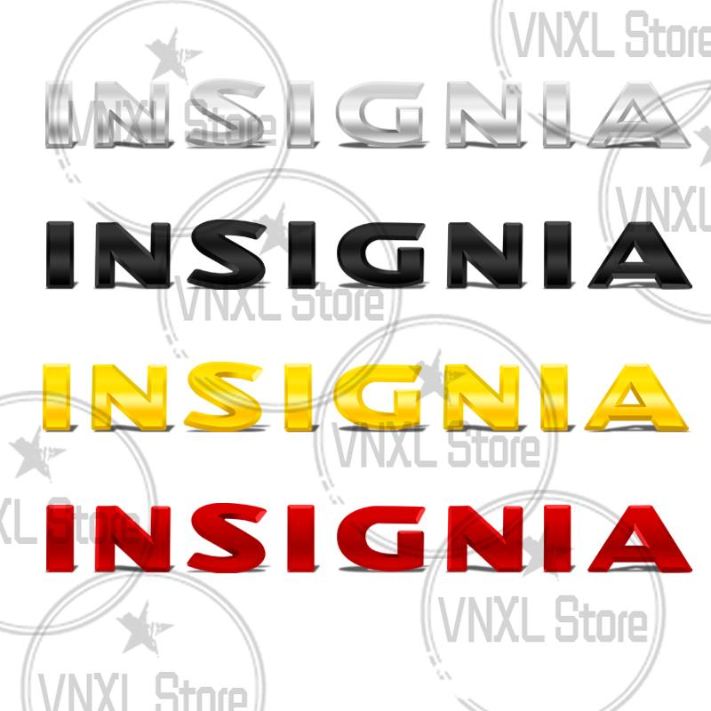 Car-Styling For Opel Vauxhall Insignia Letter 3D Metal Stickers Car Trunk Body Emblem Auto Lettering Decals Accessories