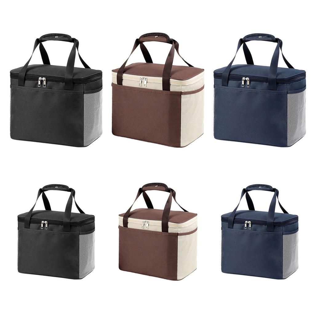 Thermal Lunch Bag for Travel and Outdoor Activities Waterproof Lining Suitable for Office and Picnic Reusable Lunch Bag