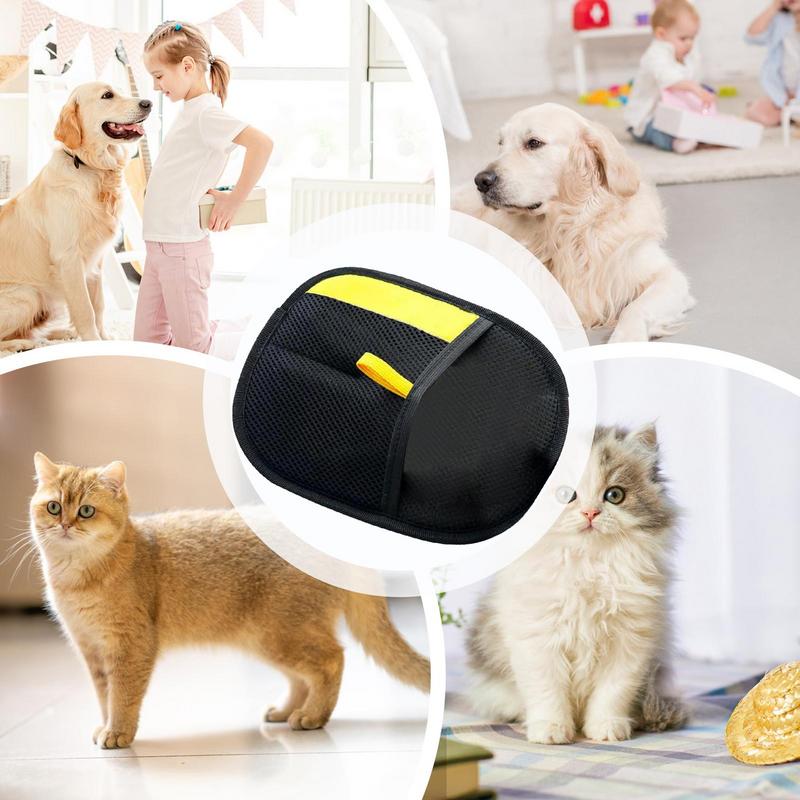 Pet Grooming Gloves Static Dedusting Brush Double-Sided Shedding Gloves for Pet Pet Hair Remover Brush Pet Grooming Tool