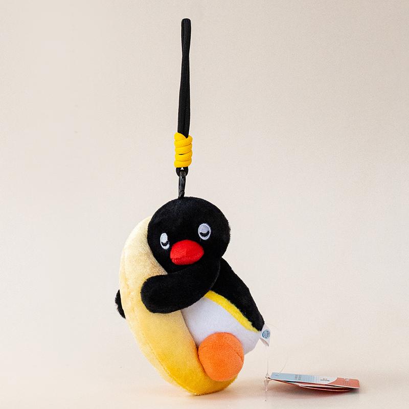 Genuine Pingu Penguin Plush Toy Pendant Adorably Penguin Doll Couple Keychain Car Key Holder Kawaii Home Decor Toys Xmas Gift