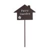 Metal Dollhouse Furniture White Rusty Photo Props Mini Arch Gate Desktop Ornament Rocking Chair Bonsai Board Stake Fairy Garden