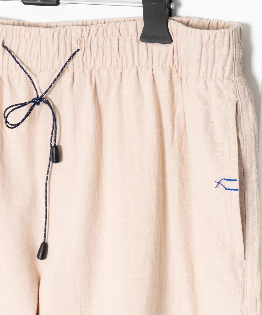 ODD DOT Odd Stitch Linen Pants_Beige