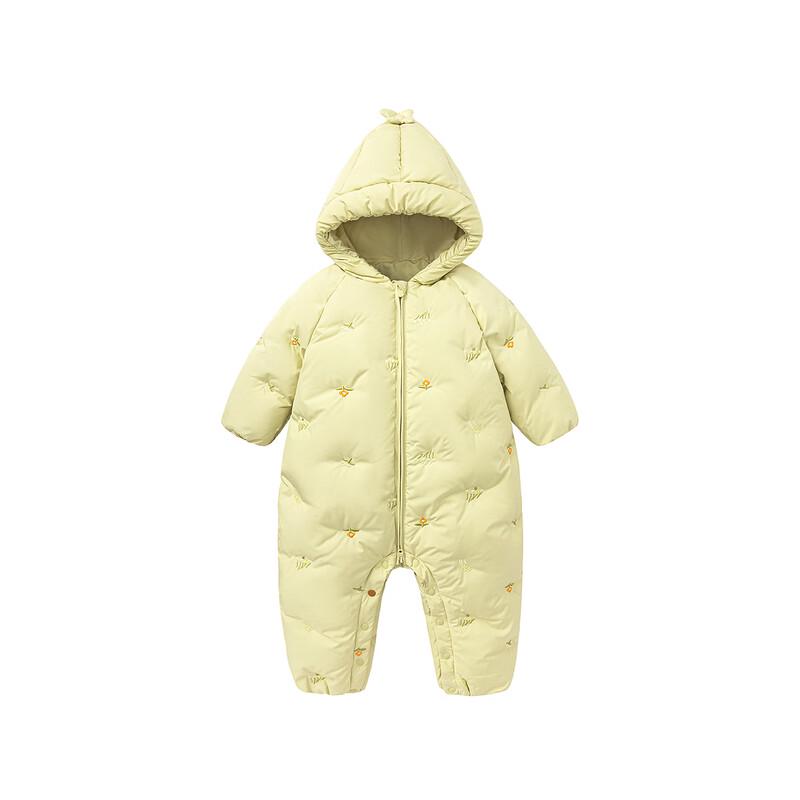 Minibala Baby Girls' 2025 Winter Down Romper