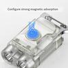 Super Bright Rechargeable Keychain Mini Work Flashlight Widely Used Compact Size Portable Pocket LED Torchlight Bottle Opener