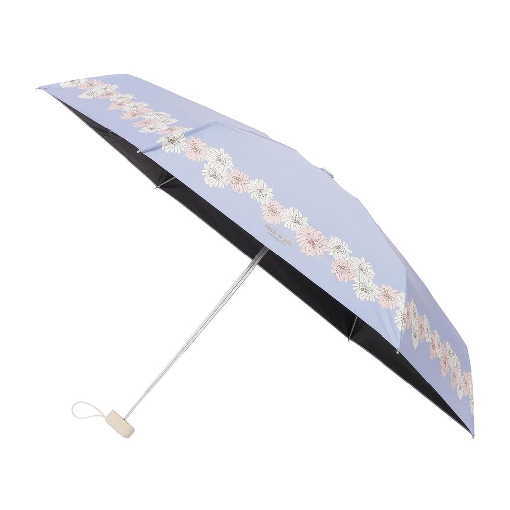 PAUL JOE ACCESSOIRES Folding Heat UV Web Chrysanthemum 12133 Chrysanthemum Blue & (Paul & Joe) All-weather Umbrella, Umbrella, Sunshade, Shielding,