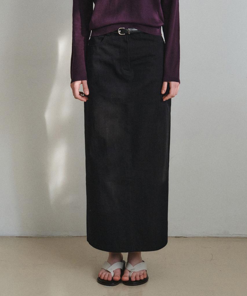Wednesday Oasis For Woman Pure Cotton Long Skirt_Black(W26Sk02)