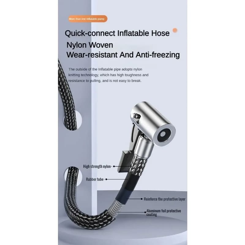 12V High Power Car Air Compressor Portable Universal Electric Air Pump Car Tire Accurate Pressure Measurement Digital Bicycle Pump for Car