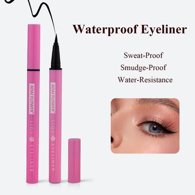 Waterproof Liquid Eyeliner Smudge-Proof & Transfer-Resistant Long-Lasting Appearance Pink Eyeliner Black