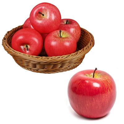 LIKENNY Apple Food 8cm Set of Fruit Perfect for Interior Cake Fruit Christmas Eve Photography Props Samples, Tall, 5, Lifelike, Life-Size Models,