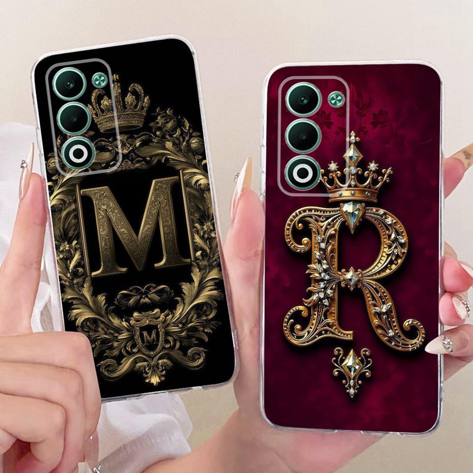 2025 Fashion Crown Letter Case For OPPO A5 CPH2727 Soft Silicone TPU Back Cover For Oppo A5 5G CPH2735 Phone Cases