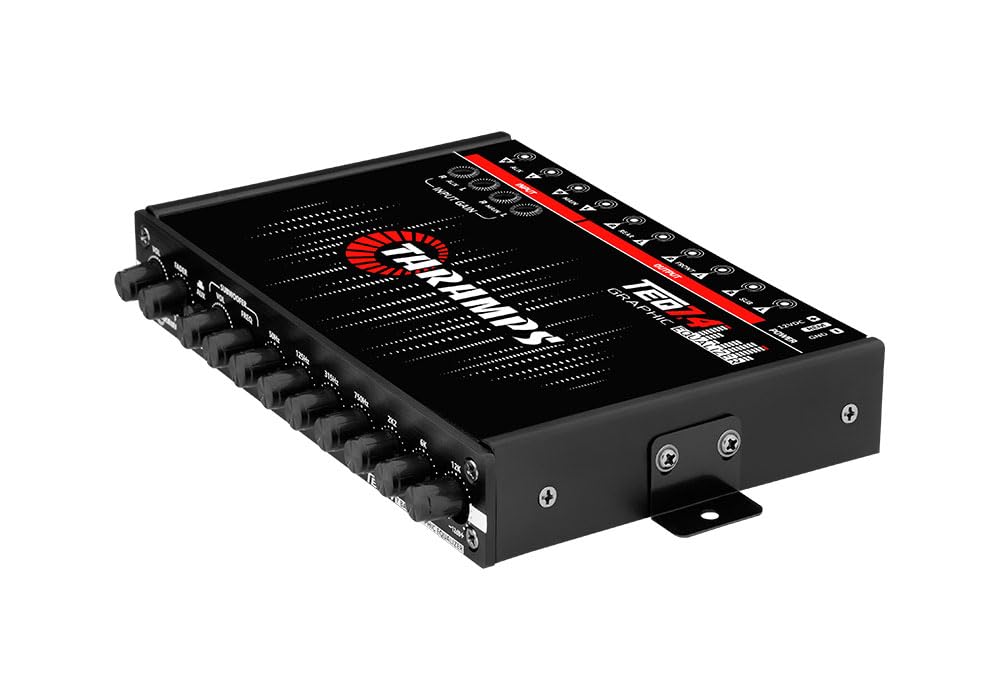 TARAMPS TEQ 7.4 Pro Car Audio System 7 Band Graphic Equalizer EQ Blue Lighting