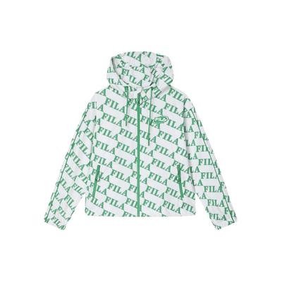 Letter Print Hooded Casual Woven Jacket Women Jackets F11W419703F-ZB