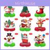 Christmas Santa Claus Snowman Paper Honeycomb Decorations For Venue Festivities