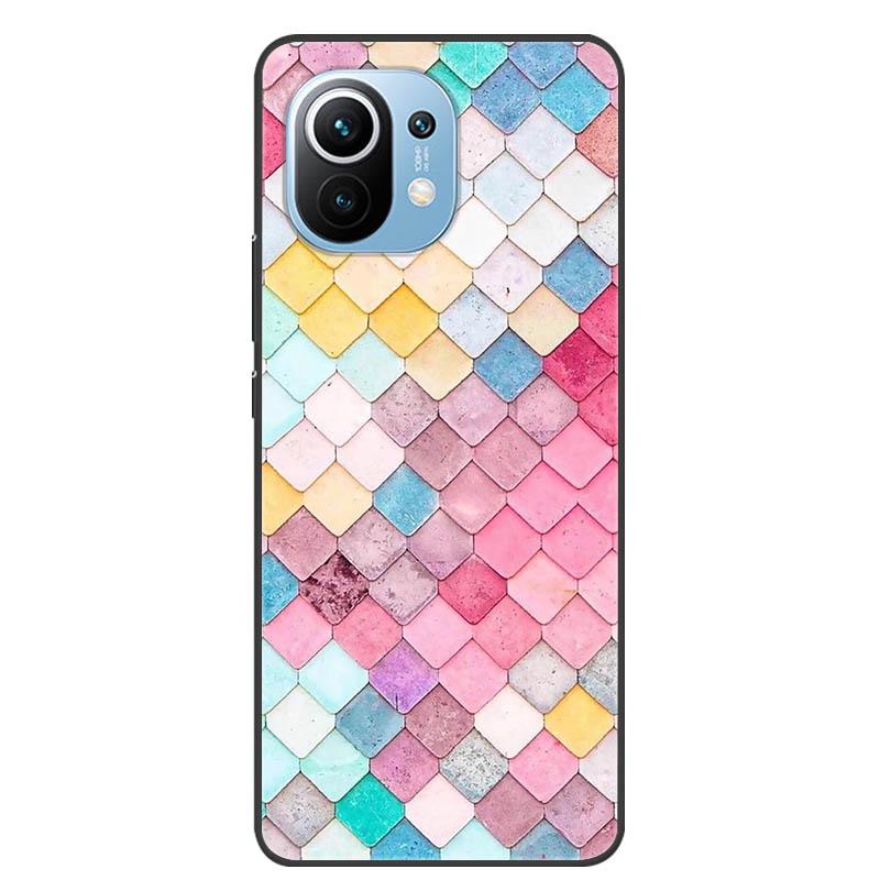 For Xiaomi 11 Lite 5G NE Case Protective Silicone TPU Phone Cases for Xiaomi Mi 11 Lite 5G Shockproof Covers 11Lite Soft Fundas