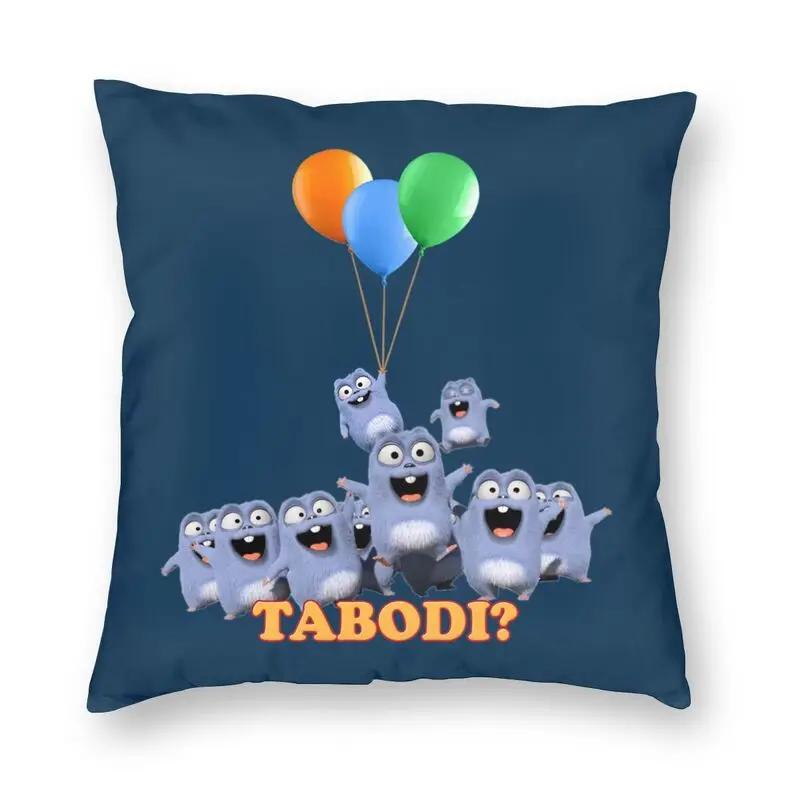 Happy Grizzy And The Lemmings Cushion Cover Sofa Home Decor Cartoon Lemmings Bear Square Throw Pillow Cover 45x45cm