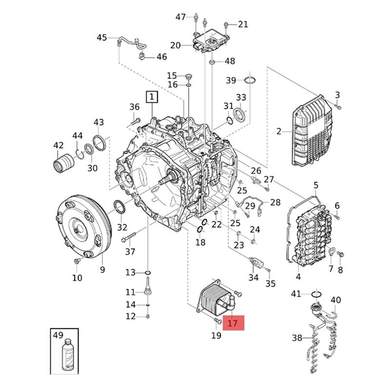 31492805 Transmission Oil Cooler For Volvo XC60 MK2 V90 S90 - Car Oil Radiator Cooler-A87Q