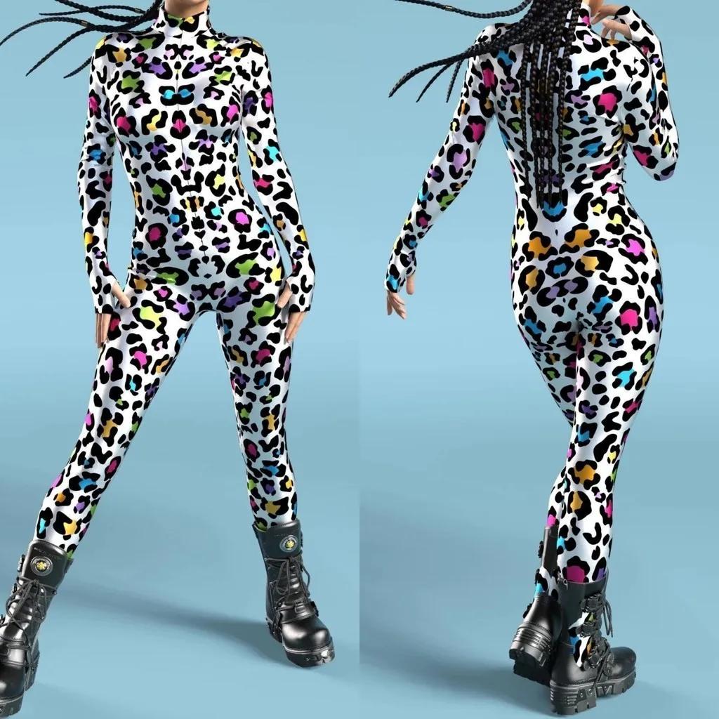 3D Digital Printing Stage Costumes for Adults Halloween Event Carnival Themed Party Cosplay Costume Role-playing Game Jumpsuit