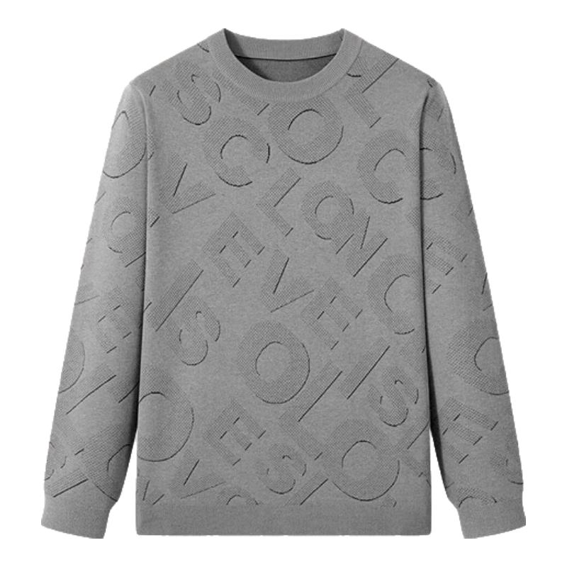 

Hodo Men s Autumn Wool Blend Jacquard Knit Sweater 2XL