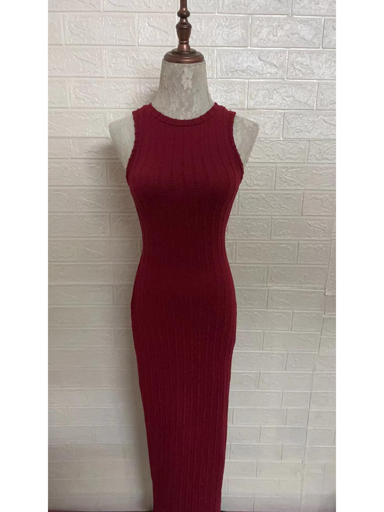 2024 European & American Women's Summer Knit Sleeveless Dress - Casual Fashion