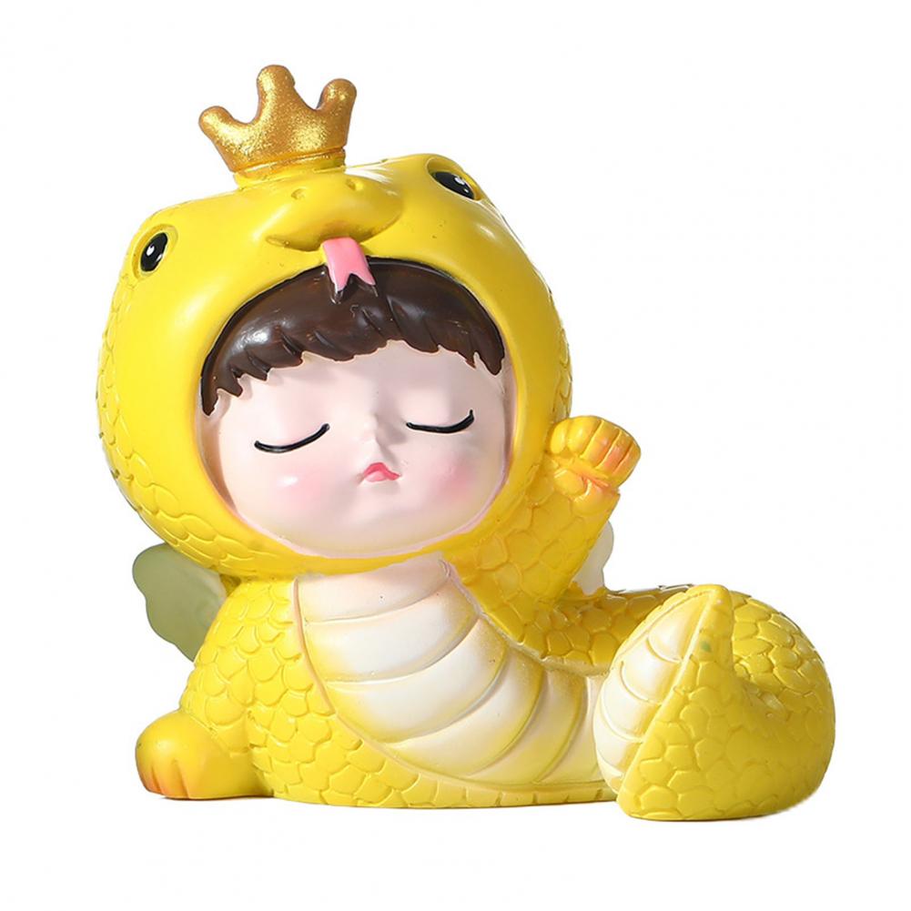 High-quality Snake Sculpture Cute Snake Decor Chinese New Year Snake Figurine Set for Home Baking Decor Resin Zodiac for 2025