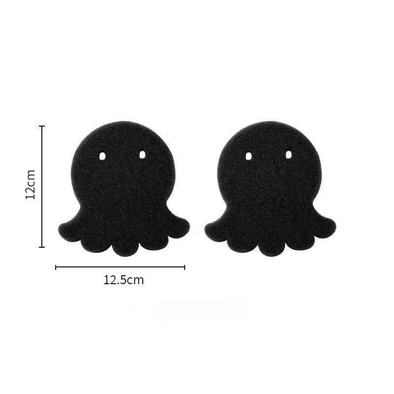 2pcs Cartoon Octopus Bear Washing Machine Sticky Hair Tool Wash Clothes Anti Tangling Home Pet Hair Clean Sponge Accessories