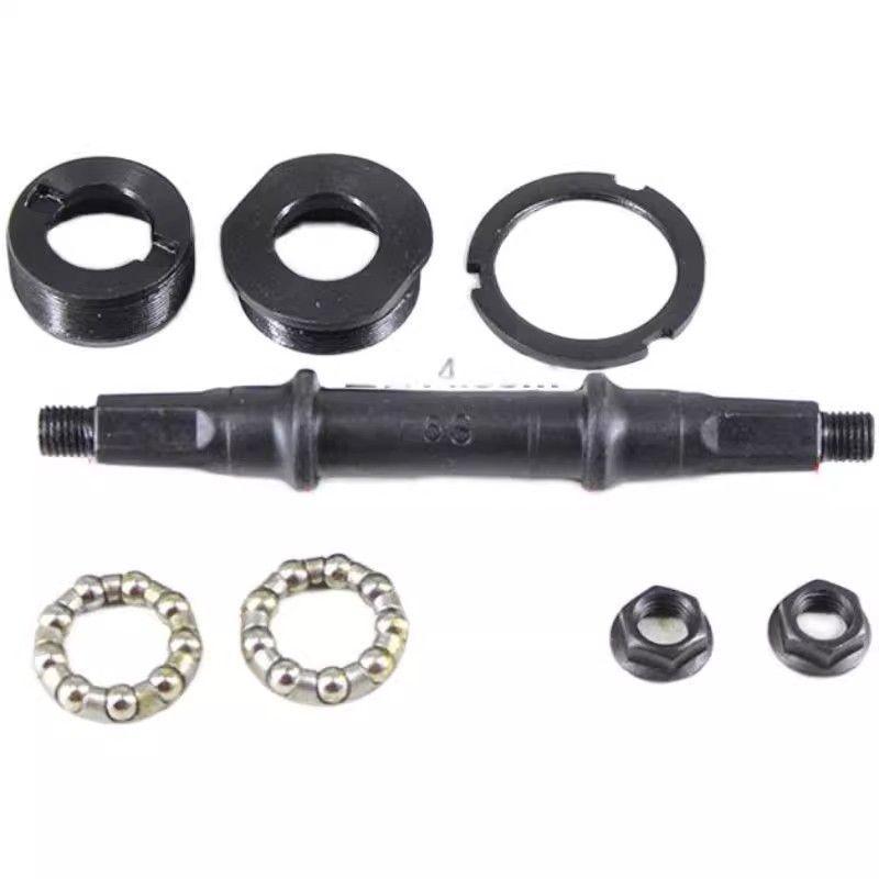 Square Hole Bottom Bracket with Cup and Cone Bearing Cage for Folding Bike