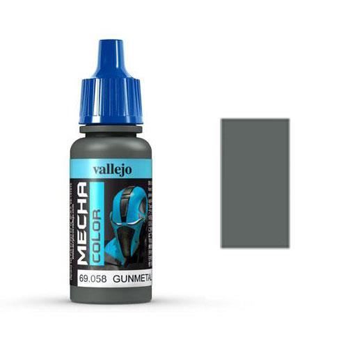 Peinture - Vallejo - Mecha Color - Gunmetal - 17 ml - Brillant