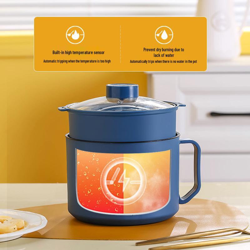 Compact Multi-Functional Electric Cooker: Mini Rice, Soup & Dorm Pot (EU & UK Standards)