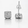 Hip Hop Herren Ohrringe Iced Out Zirkon Goldfarbe Punk Schlicht 4 Krallen Rund Schraubverschluss Ohrstecker Rock Schmuck Geschenke OHE181