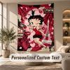 Duvara Asılan Duvar Halısı Sanat Kumaşı Yatak Odası Oda Arka Plan DekorasyonuBetty Boop