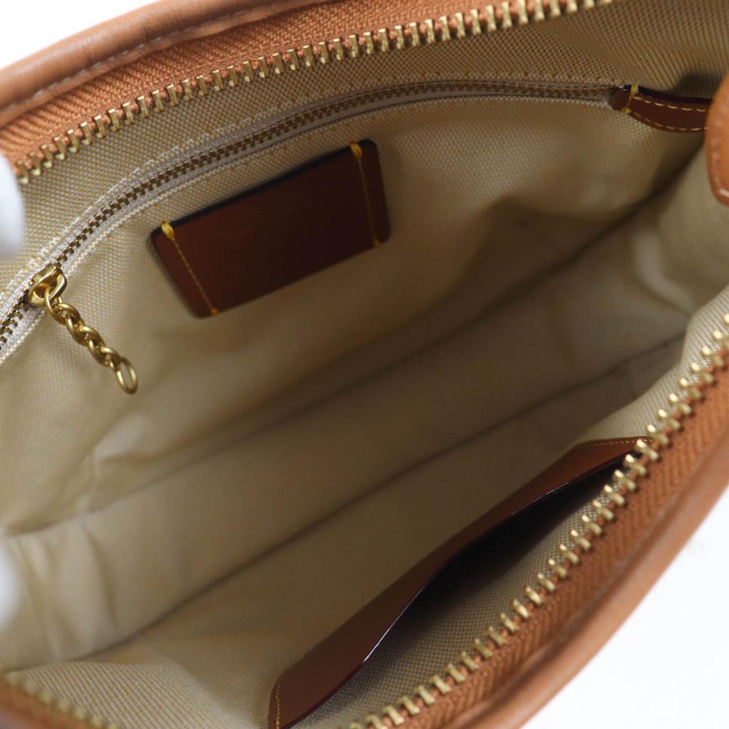 Coach Shoulder Bag Ergo Handbag One Shoulder Bag Brown Leather Women C2265 Used