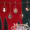 Clear Round Acrylic Christmas Ornaments Acrylic Circle Discs for DIY Gift Tag